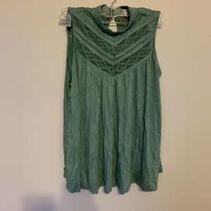 Sleeveless lace top